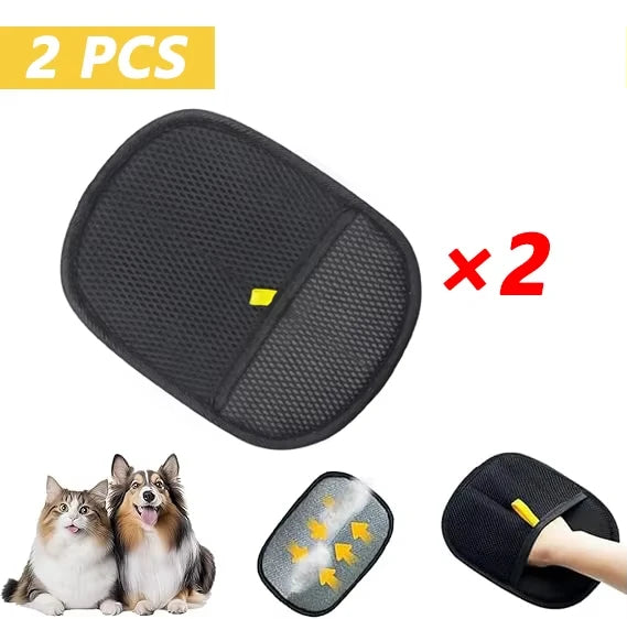 Pet Hair Removal Tool Reusable Static Removal Gloves Pet Hair Cleaning And Collection Gloves Versatile Grooming Gloves for Pet